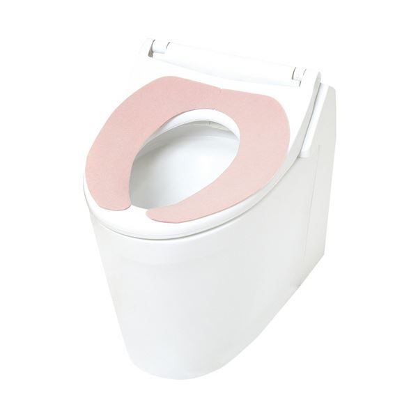 本家屋の（まとめ） レック ぴたQ吸着便座シート ピンク BB-479P 1セット（3パック） 【×2セット】[21]｜アングル3
