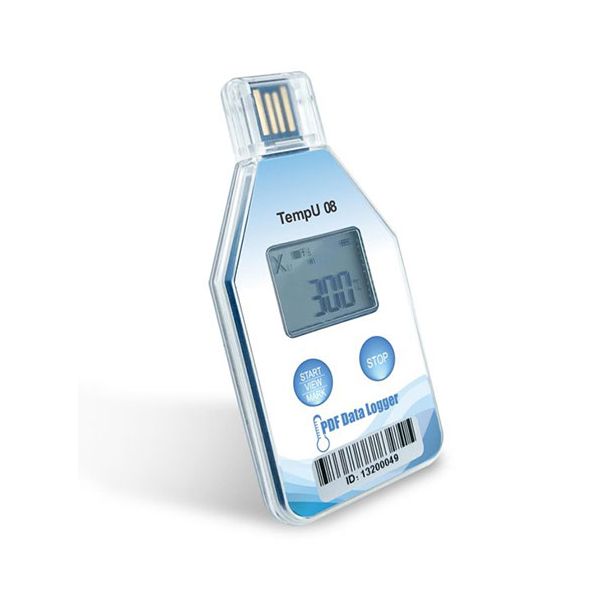 bitstrong 温度ロガー使い切りタイプ -30〜+60℃ ディスプレイ付き NIST対応 ホワイト×ライトブルー BS-LOG-TempU08[21] [2]