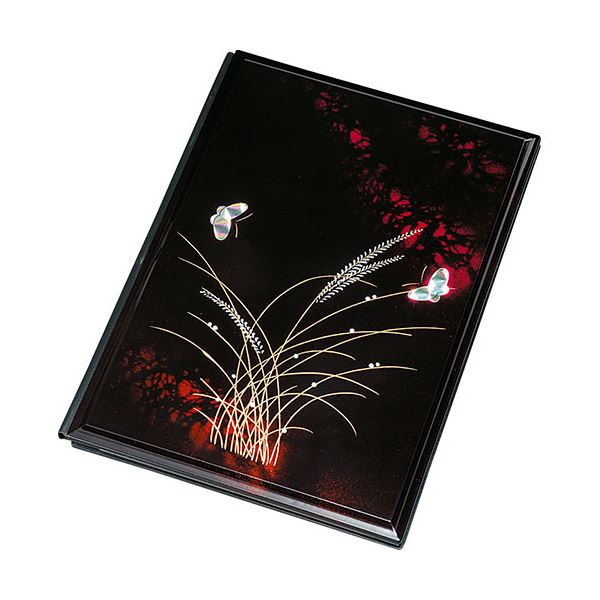 L判アドレス帳 ルビー蝶 26×19×2cm 住所録64シート 日本製 L9022544[21]