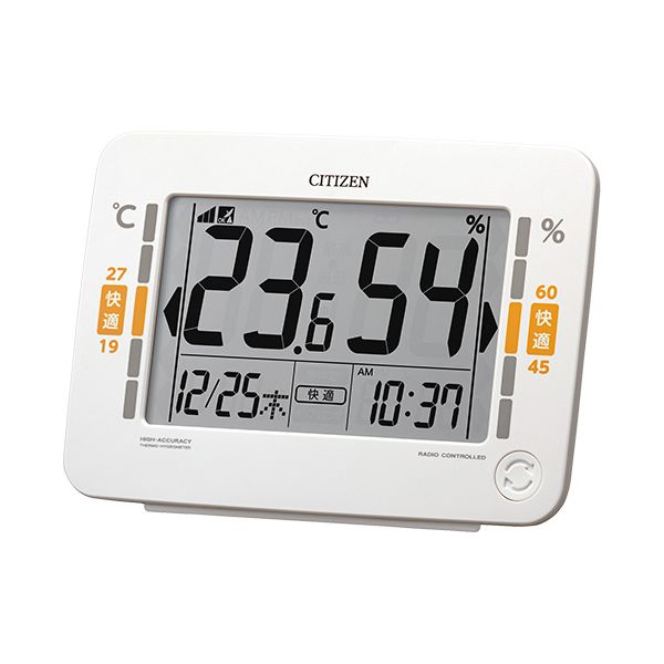 環境目安表示付き高精度デジタル温湿度計 8RZ232-003[21]