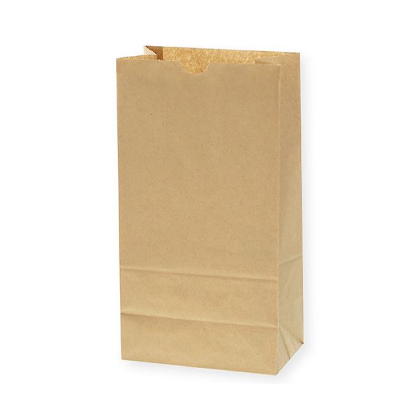 （まとめ） シモジマHEIKO 紙袋 角底袋 No.6 未晒無地 #4010600 1パック（100枚） 【×3セット】[21]