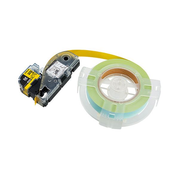 キングジム テプラPRO テープカートリッジ 詰替用EXロングテープ 24mm 黄／黒文字 SC24Y-EXR 1個[21]