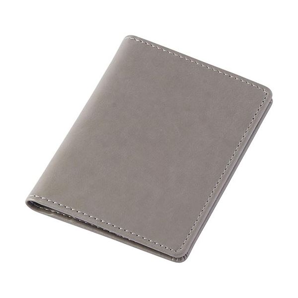 【3セット】 レイメイ藤井 グロワール 2つ折りパスケース グレー GLP1166NX3[21]