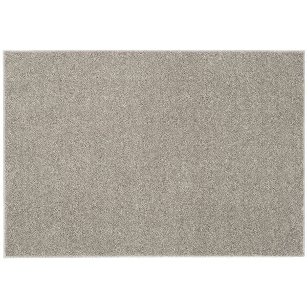 ラグ マット 絨毯 約幅130×長さ190cm グレージュ 無地 洗える 日本製 防ダニ 滑り止め加工 ホットカーペット可 スミノエ ルフレ【代引不可】[21]