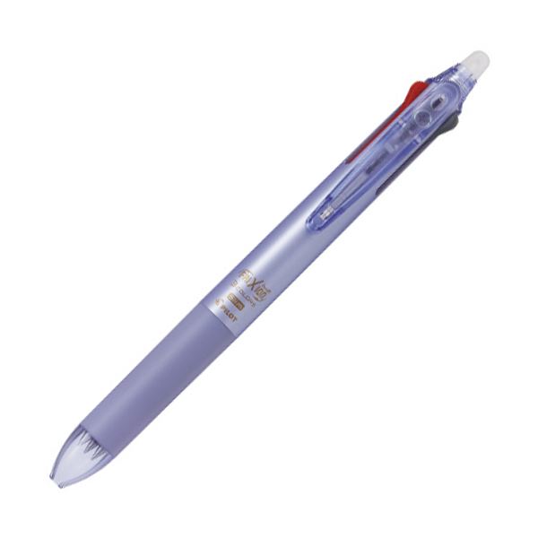 ■商品内容【ご注意事項】この商品は下記内容×3セットでお届けします。色分けに便利。3色タイプ！！●使いやすく携帯性も向上した、最大径12.8mmのスリムな軸径、ボール径0.38mmのフリクションボール3スリム。軸色はパールバイオレットです。●手帳のペンホルダーに差しやすい段差のないなめらかな形状です。●1本で3色を使い分けでき、何度でも書き消し可能な利便性の高い3色ボールペンです。インキ色は黒・赤・青のベーシックな3色。手帳や資料などの細かい箇所への書き込みに適しています。●クリップはメーカーオリジナルのリフトクリップを採用。厚いものでもしっかり挟め、10万回はさんでもこわれません(メーカー試験データによる)。●「フリクションインキ」には消色温度が設定されているため、筆跡をボディ後部の専用ラバーで擦ることで生じる摩擦熱によりインキの色が無色に変わり、筆跡を消すことができます。■商品スペックインク種類：フリクションインキインク色：黒、赤、青軸色：パールバイオレットボール径：0.38mm全長：145mm最大軸径：12.8mm対応替芯：LFBTRF30UF-3(B・R・L)、LFBTRF30UF-3C材質：さや:樹脂、グリップ:ラバーその他仕様：●方式:スライドレバー式●消去用替ラバー:LFBTSRU10-PV備考：※証書類・宛名書きには使用できません。※60℃以上になる場所に放置しないでください。インキが無色になります。※感熱紙などの紙の種類によっては、消去に不向きな場合があります。シリーズ名：フリクション■送料・配送についての注意事項●本商品の出荷目安は【5 - 11営業日　※土日・祝除く】となります。●お取り寄せ商品のため、稀にご注文入れ違い等により欠品・遅延となる場合がございます。●本商品は仕入元より配送となるため、沖縄・離島への配送はできません。