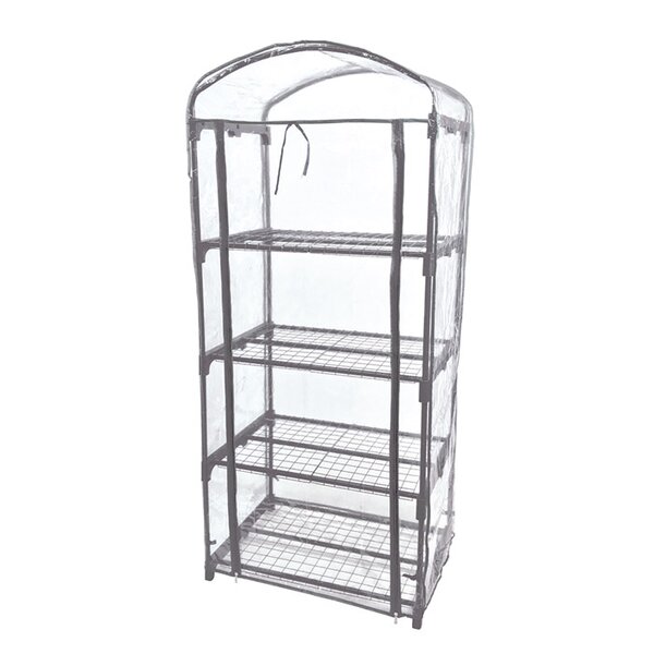 家庭用簡易温室 グリーンキーパー 4段 グレー 組立式[21]