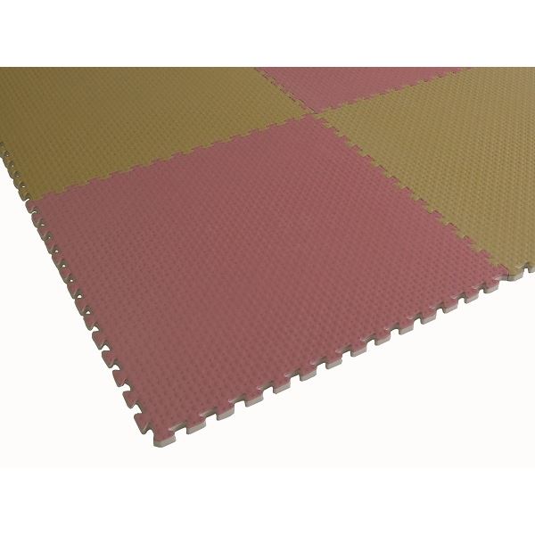 9枚セット ジョイントマット JQ-45 ライトブルー 厚10mm×450mm×450mm セット寸法 1350mm×1350mm 洗える 日本製 防炎[21] [2]