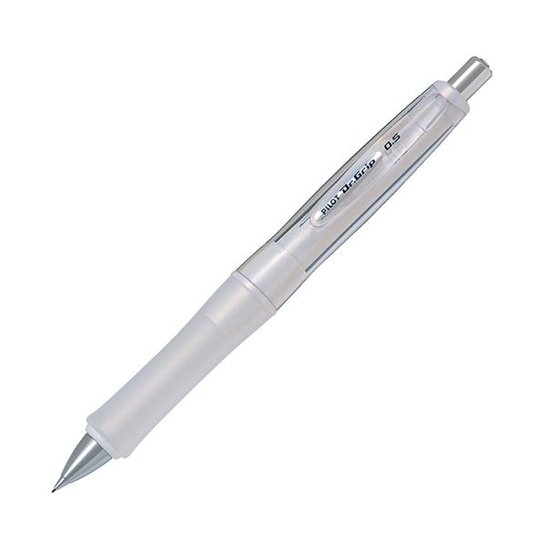 ■商品内容【ご注意事項】この商品は下記内容×3セットでお届けします。人間工学に基づいた、筆記時の首・肩・腕への負担軽減で疲れにくいドクターグリップシリーズのシャープペンシル●ビビッドに輝くフラッシュカラーシリーズ。芯径0.5mm、軸色はフラッシュホワイトです。●外側を内側よりも高硬度とした二重構造にすることで、適度な柔らかさを保ちながらも、安定感のある握りが可能です。また、表面のさらっとした手触りも特長です。●パイロット独自のフレフレメカを搭載。振るだけで芯が出るので持ち替えることなくノンストップ筆記が可能です。●重心付近への重量集中化により最適な重量バランスを実現。筆記時の微小な往復回転運動も容易に行えるようにしました。■商品スペック軸色：フラッシュホワイト芯の太さ：0.5mm全長：142mm最大軸径：14.2mm材質：グリップ:シリコーンラバー、さや・内さや:樹脂重量：19.7gその他仕様：●フレフレ&ノック式●替ゴム:HERF-10シリーズ名：ドクターグリップ■送料・配送についての注意事項●本商品の出荷目安は【5 - 11営業日　※土日・祝除く】となります。●お取り寄せ商品のため、稀にご注文入れ違い等により欠品・遅延となる場合がございます。●本商品は仕入元より配送となるため、沖縄・離島への配送はできません。