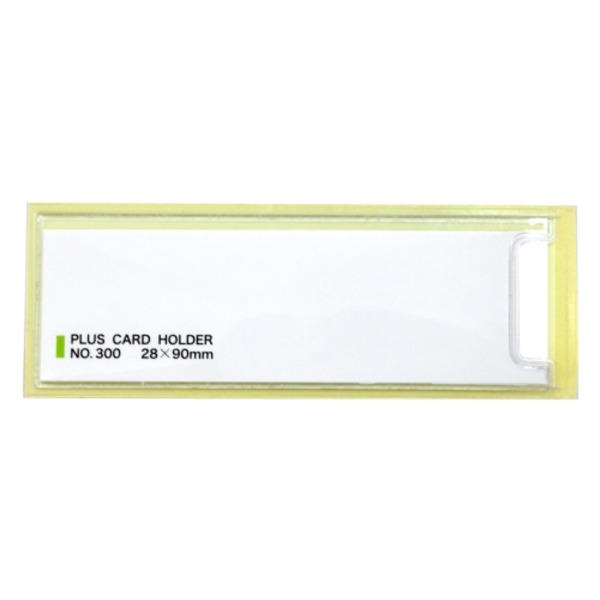 （まとめ）プラス 粘着剤付カードホルダー LA-400ST 100枚【×2セット】[21]