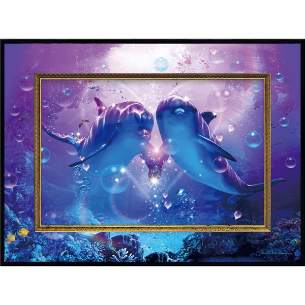 ユーパワー クリスチャン・リース・ラッセン ビッグアート Mサイズ 「ドルフィン コンパニオン」[21](3)