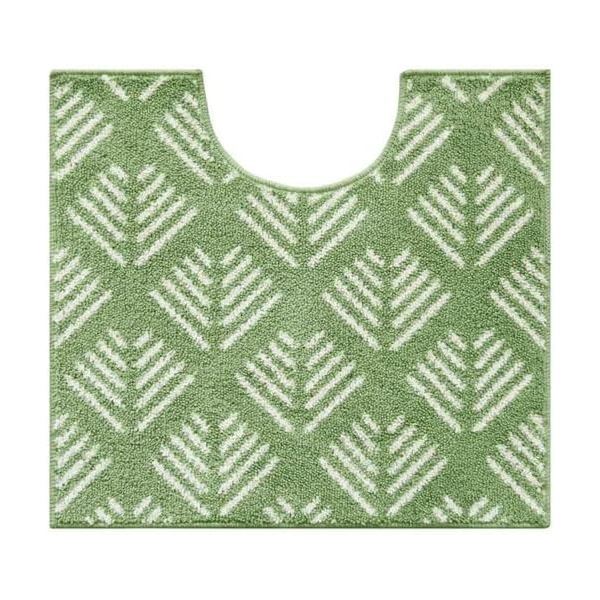 【2個セット】 オカトー ナチュラル トイレマット 55×60cm フィッシュグリーン[21]