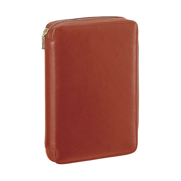 レイメイ藤井 ダヴィンチ システム手帳 スタンダード （聖書サイズ） 24mm ラウンドファスナー ブラウン DB3004C[21]