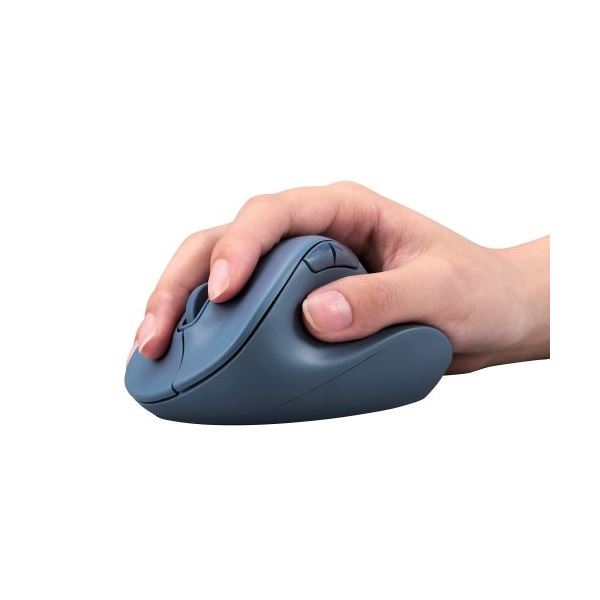 本家屋のエレコム 静音 Bluetooth5.0マウス EX-G 5ボタン Lサイズ M-XGL30BBSKBU ブルー[21]｜アングル3