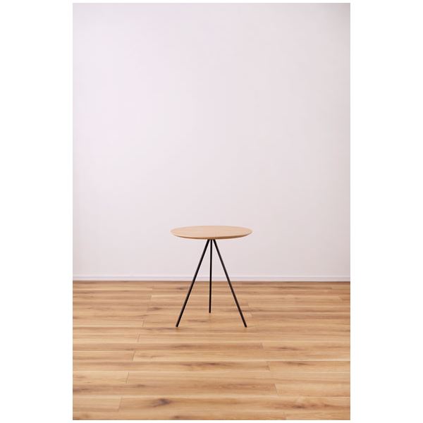 サイドテーブル 約幅45cm ナチュラル アイアン カフェテーブル リビング ダイニング インテリア家具 完成品[21] [3]