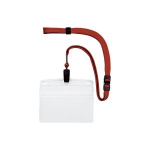 （まとめ）オープン工業 吊下げ名札クリップ ソフト横特大 NL-21-RD【×2セット】[21]