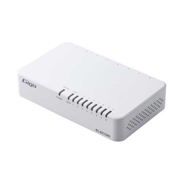 スイッチングハブ 8ポート EHC-G08PA4-W[21]