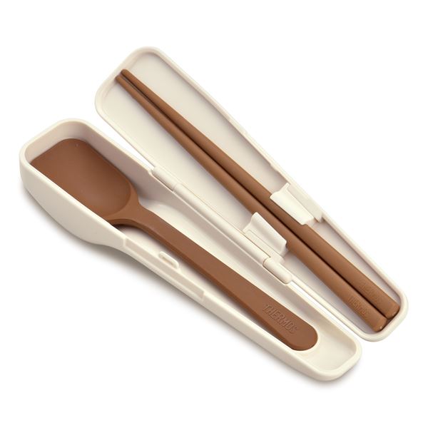 【2個セット】 サーモス スプーン・ハシセット CPE-001 ピュアホワイト（PWH）[21]