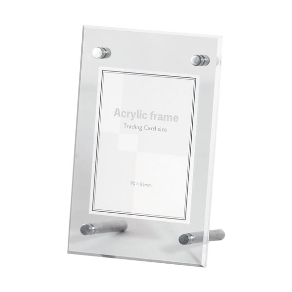 透明 アクリルフレーム アクリルトレーディングカード 90×65mm 卓上専用 額 額縁 フレーム[21]