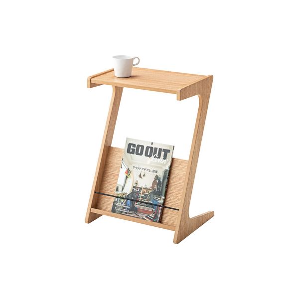 サイドテーブル 約幅40cm ナチュラル 天然木 ラバーウッド ソファサイド リビング インテリア家具 組立..