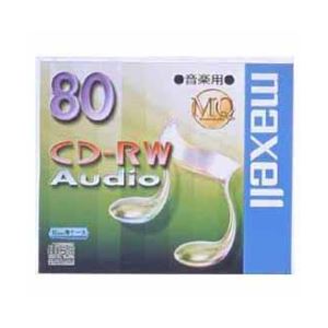 Maxell 音楽専用CD-RWメディア 80分 1枚ケース入り CDRWA80MQ.1TP[21]