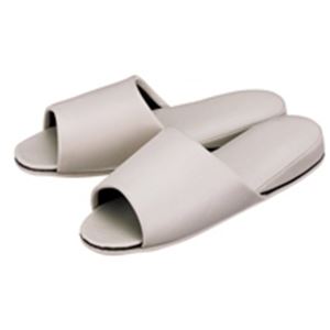 オーミケンシ 前開スリッバ 10835357ホワイトグレー 10足[21]