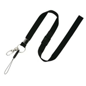 （まとめ）オープン工業 名札用ストラップ ひも NB-205-BK 黒【×10セット】[21]