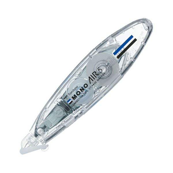 （まとめ） トンボ鉛筆 修正テープ モノエアーペンタイプ つめ替えタイプ 本体 5mm幅×6m 透明 CT-PAX5 1セット（5個） 【×3セット】[21]