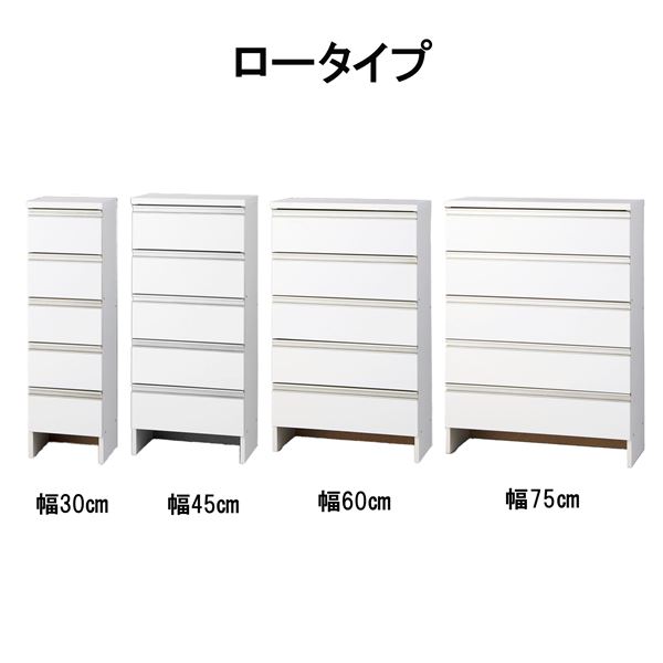 薄型 ランドリー収納庫 幅75cm ロータイプ 収納家具 スリム ランドリーチェスト ランドリー収納 洗面所..