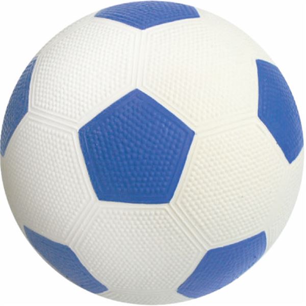 （まとめ）わんわんサッカー ブルー【×3セット】 (犬用玩具)[21]