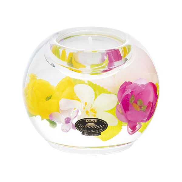 Accessories - ドリームライト キャンドルホルダー マーキュリー 花手水 【フラワー入りガラスホルダー・シルクフラワー・キャンドル】 1052-066[21]