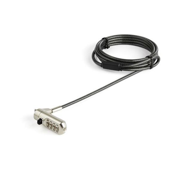 StarTech.com ノートパソコン盗難防止セキュリティワイヤーロック 2m Nano Saverスロット対応 ダイヤル..