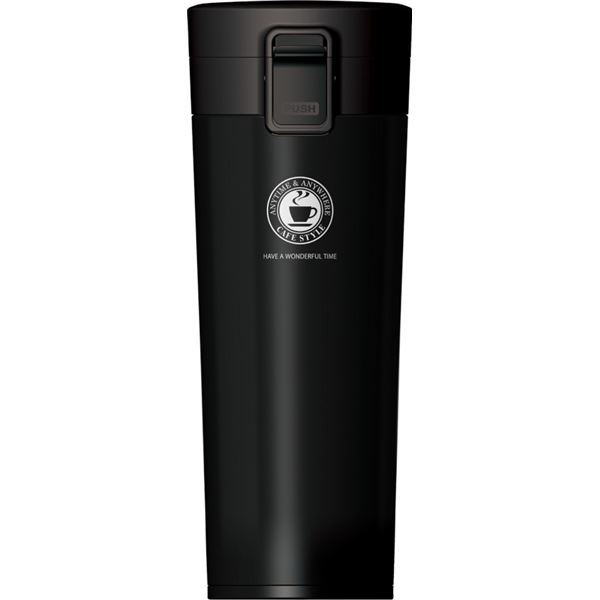 【3個セット】 アスベル 真空断熱携帯タンブラー ブラック 480ml A3314 (水筒)[21]