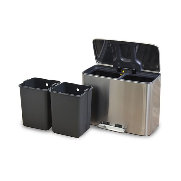 アントレックス b.c.lステンレスダストボックス 18L×2 1台[21] [2]