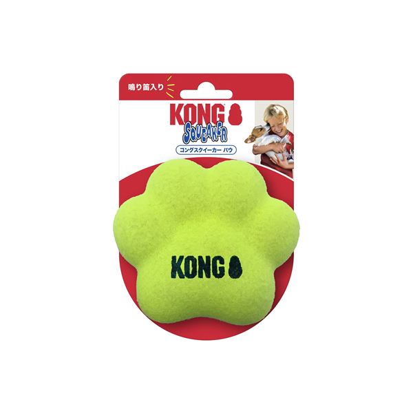 （まとめ）KONG コングスクイーカー パウ M 犬用玩具 【×2セット】[21]