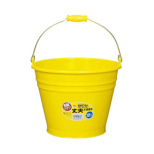 【5セット】 ヒマラヤ化学 カラーバケツ 12型 YE イエロー MMT02628X5[21]