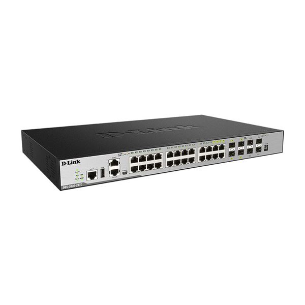 D-Link 10/100/1000BASE-T×24ポート スタッカブル Managed L3スイッチ (10GSFP+×4、SFP combo 4) スタンダードイメージ(SI) DGS-3630-28TCSI/A2[21]