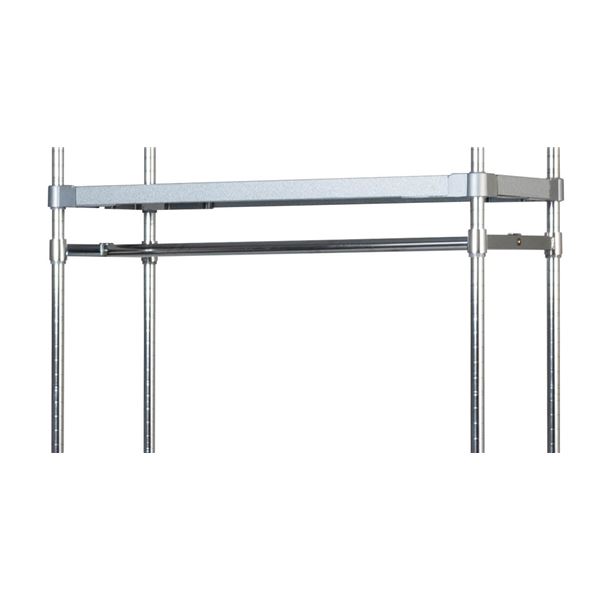 〔2本セット〕 プロフェイス 専用 ハンガー用 補強パイプ 35cm 日本製 スチールラック 収納棚 ハンガー受けパーツ[21]