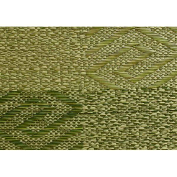 い草 座布団 【織込千鳥 2枚組 グリーン 約55×55cm×2P】 抗菌 防臭 調湿 日本製 五風 〔リビング 来客 和室〕【代引不可】[21] [2]
