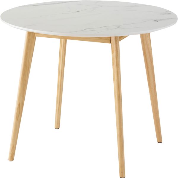 センターテーブル 約幅90×奥行90×高さ72cm ホワイト ラウンドテーブル リビング ダイニング インテリア..