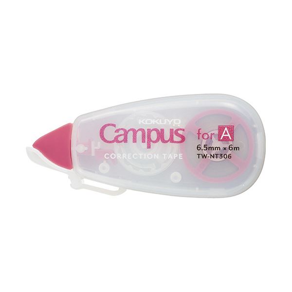 コクヨキャンパスノートのための修正テープ 使い切りタイプ A罫用 6m ピンク TW-NT306 1セット(10個)[21]