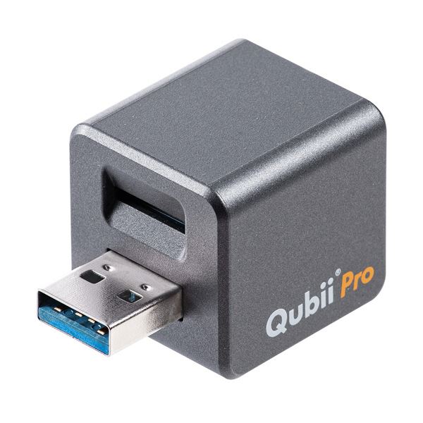 サンワダイレクトバックアップ用カードリーダー Qubii Pro グレー 400-ADRIP011GY 1個[21]