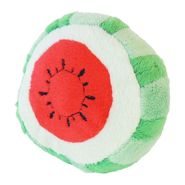 （まとめ）まんまるフルーツ スイカ【×5セット】 (犬用玩具)[21]