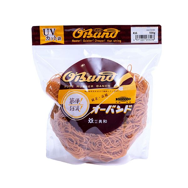 共和 オーバンド#16 内径38mm 500g入 透明袋 GGA-N-005 1袋[21]