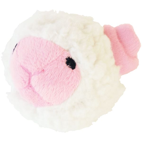 （まとめ）まんまるズーズー ヒツジ【×5セット】 (犬用玩具)[21]
