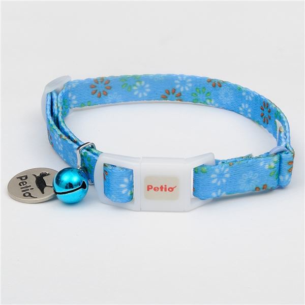 （まとめ）CAT COLLAR ハナハナカラー ブルー【×3セット】 (猫用品/首輪)[21]