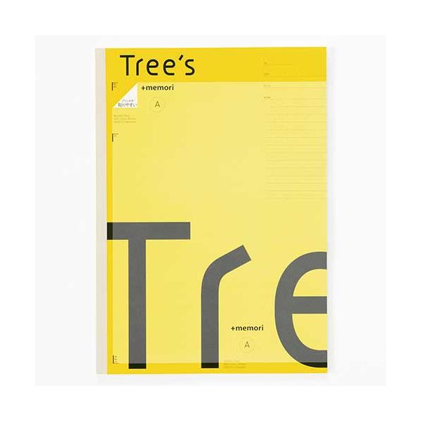 【まとめ】 Trees A4 Pメモリ A罫40枚 イエロー 【×10セット】[21]