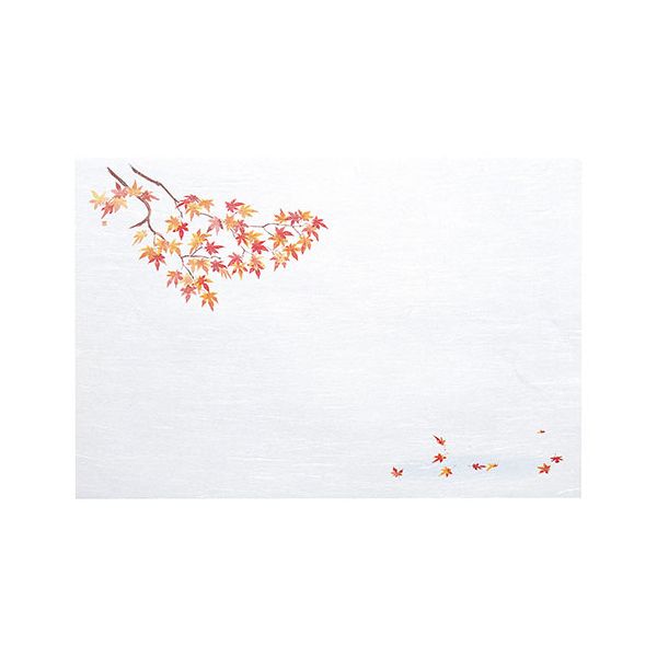 ヤマコー 用美 業務用 尺3雲竜和紙懐石まっと 枯淡 紅葉 (100枚入) yamaco65205[21]