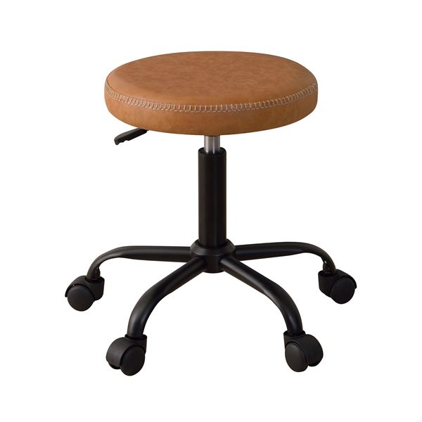 スツール キャメル （約W51×D51×H44.5-56.6cm） 組立式[21]