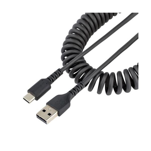 StarTech.com 高耐久USB A-USB Cケーブル 1m コイル（伸縮）型／アラミド繊維補強R2ACC-1M-USB-CABLE 1本[21](2)