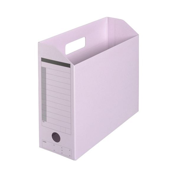 ボックスファイルFL-051BF A4E VL バイオレット 10個[21]